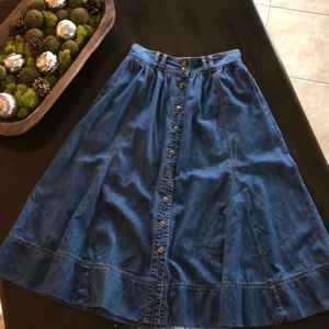 Free People Denim Skirt